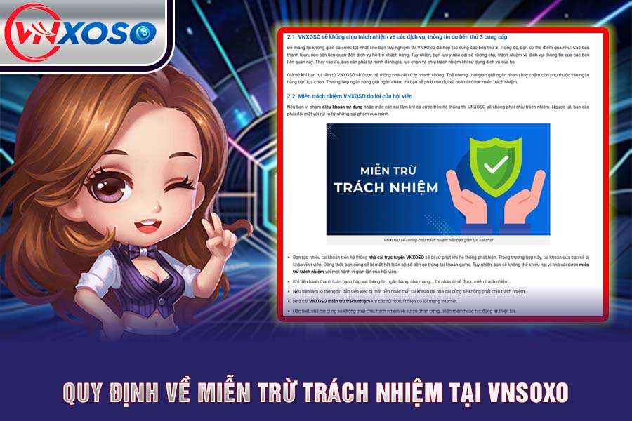 Quy Định Về Miễn Trừ Trách Nhiệm Tại VNsoxo