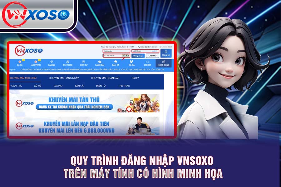 Hướng dẫn chi tiết cách đăng nhập VNsoxo trên máy tính
